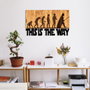 Wallity Evrim Accesorio Decorativo de Pared Negro y Nogal